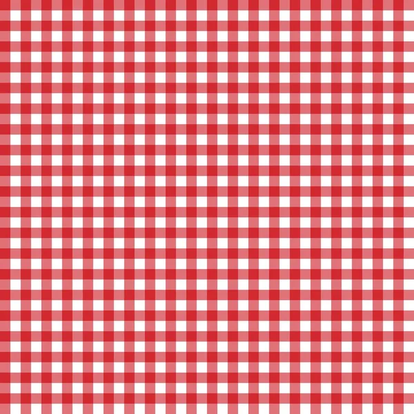 Red classic checkered table cloth texture, background with copy space. Pattern for card or banner. Vector illustration. — Stock Vector