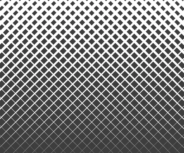 Diseño gráfico en blanco y negro geométrico abstracto patrón de medio tono cuadrado. Imprimir patrón de medio tono. Ilustración vectorial . — Vector de stock