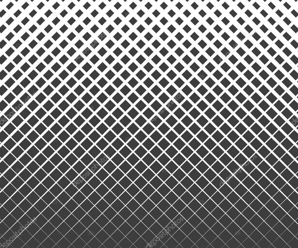 Abstract geometric black and white graphic design square halftone pattern. Print halftone  pattern. Vector illustration.