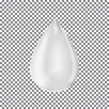 Süt bırak. Şeffaf damlacık vektör.