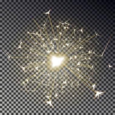 Maytap ışık şeffaf arka plan üzerinde izole. Gerçekçi tra