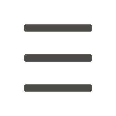 Menü simge vektör. Gezinti mobil düğmesi.