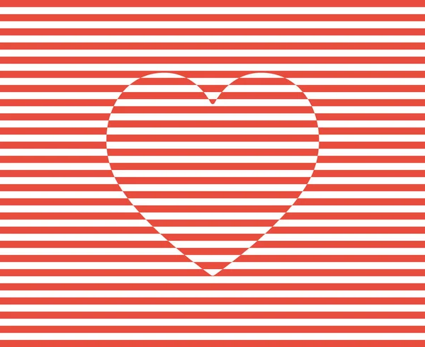 Вектор полос сердца. Иллюстрация ко Дню Святого Валентина . — стоковый вектор