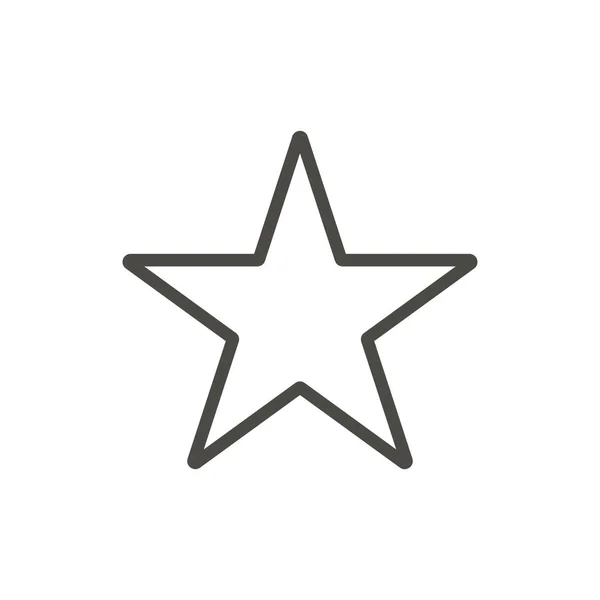 Star icon. Outline vector. — Stock Vector