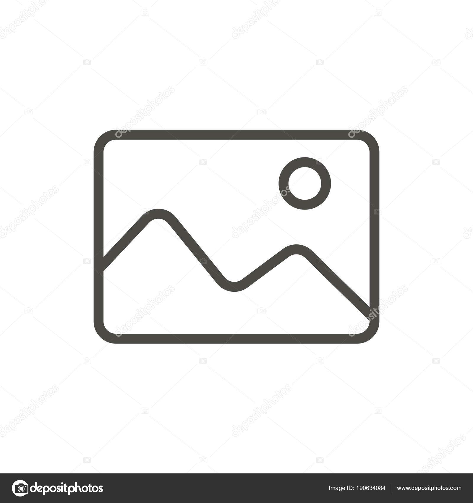 Add photo icon vector. Line image symbol. — Stock Photo © vectorEps10  #190634084, image size:1600x1700