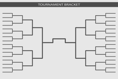 Tournament bracket vector. Championship template. clipart