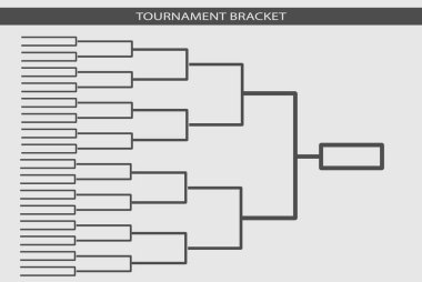 Tournament bracket vector. Championship template. clipart