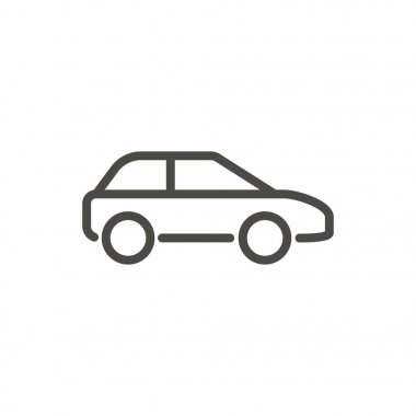 Araba simge vektör. Çizim için sembolü.