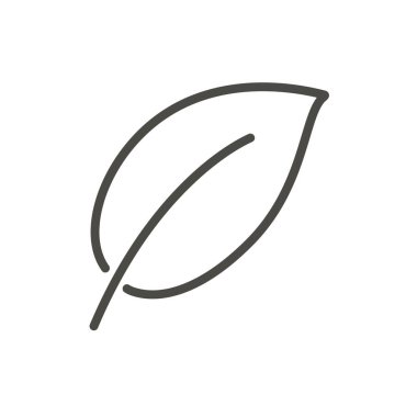 Simge vektör yaprak. Satır doğa sembolü.