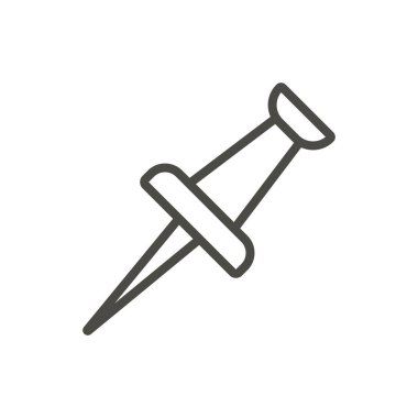 PIN simge vektör itin. Satır raptiye simgesi.