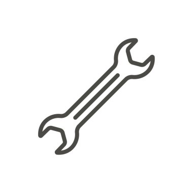 İngiliz anahtarı simgesini vektör. Satır anahtar simgesi.