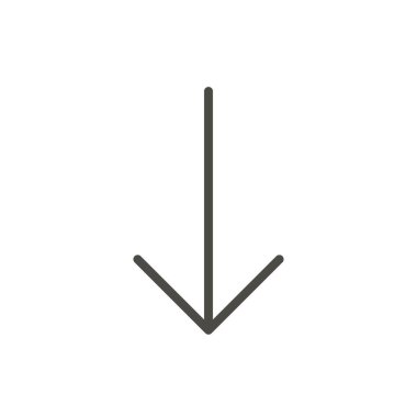 Ok simge vektör. Satır düşürme sembolü.