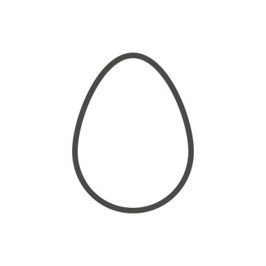 Yumurta simge vektör. Satır Paskalya sembolü.