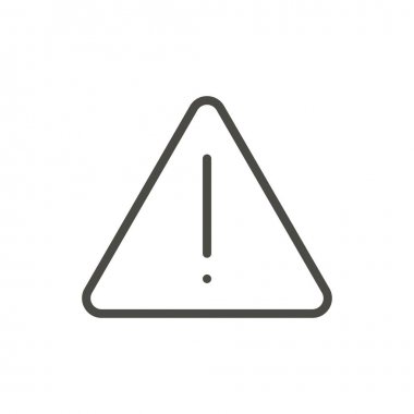 Tehlike simge vektör. Satır uyarı simgesi.