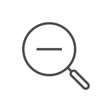 Simge vektör zoom. Satırı simgesi.