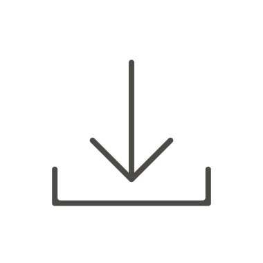 Simge vektör indir. Satırı download simgesi.