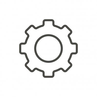 Dişli simge vektör. Satırı simgesi.