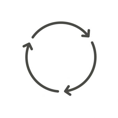 Simge vektör yenileme. Satır sync simgesi.