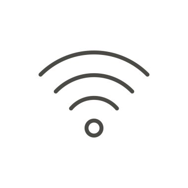 WiFi anahat simgesi. Vektör kablosuz, satırı simgesi