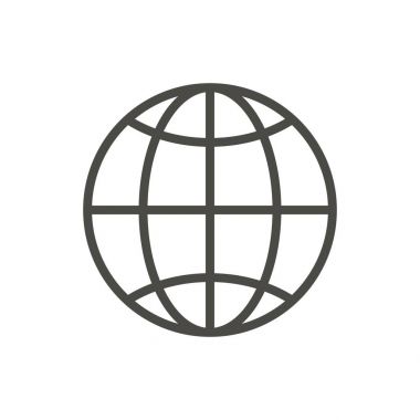 Web simgesi. Satır Internet vektör.