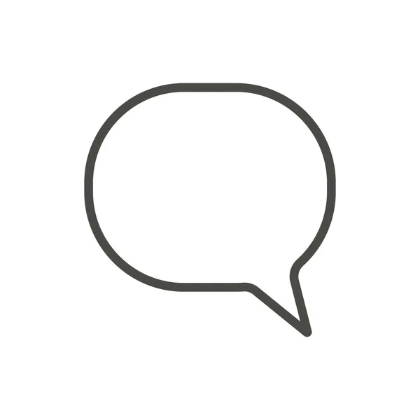 Chatt ikonen vektor. Beskriva kommunikation, chatt linjesymbol. — Stockfoto