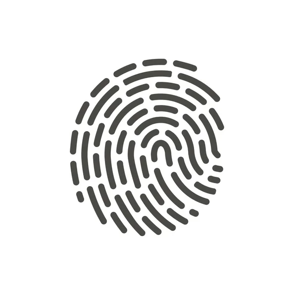 Fingerabdruck-Icon-Vektor. Zeile Hand ID-Symbol. — Stockfoto