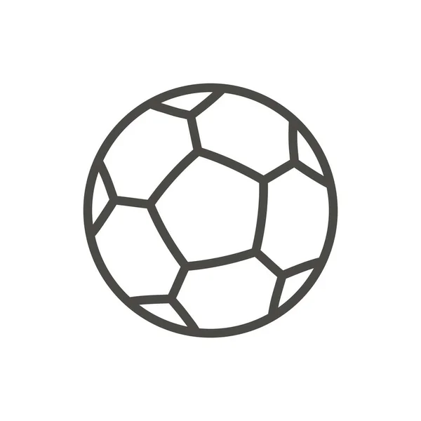 Soccer ball icon vector. Line football symbol. — Stock Photo, Image