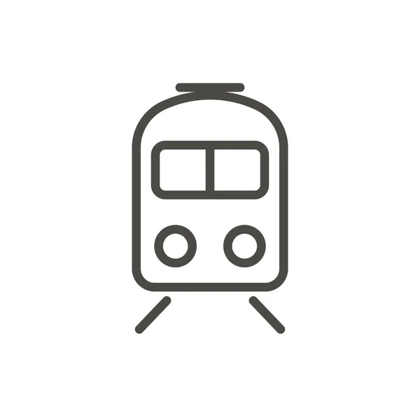 Train icon vector. Line subway symbol. — Stock Photo, Image