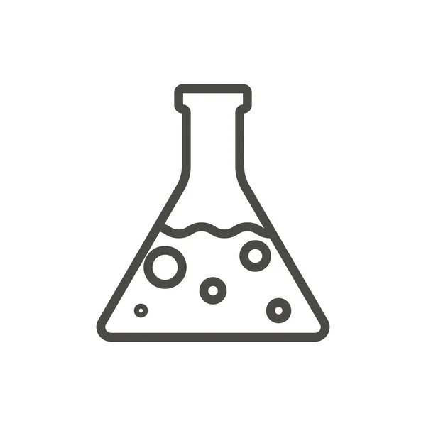 Chemistry lab icon vector. Line laboratory symbol. — Stock Photo, Image