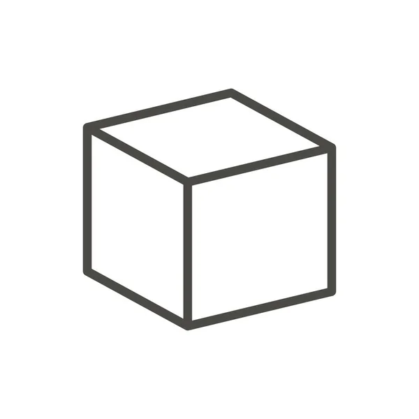 Вектор иконок куба. Строка 3d . — стоковое фото