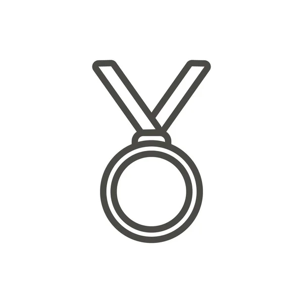 Μετάλλιο εικονίδιο διάνυσμα. Γραμμή νικητής μετάλλιο σύμβολο. — Φωτογραφία Αρχείου