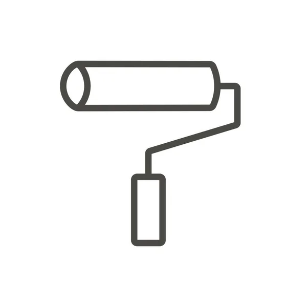 Paint roller icon vector. Line paint tool symbol. — Stock Photo, Image