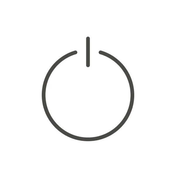 Off icon vector. Line turn power symbol. — Stock Photo, Image