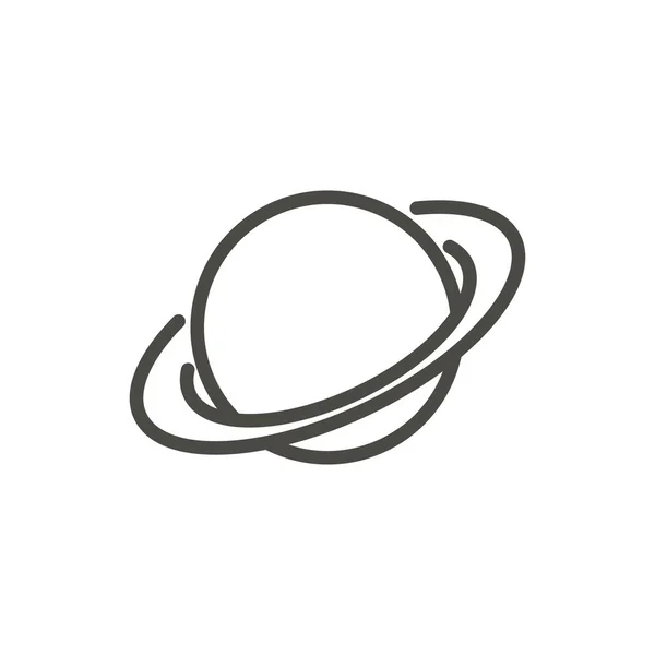 Planeet pictogram vector. Lijn jupiter symbool. — Stockfoto