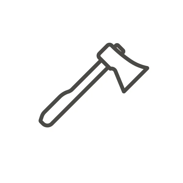 斧のアイコン ベクトル。トマホークのライン シンボル. — ストック写真