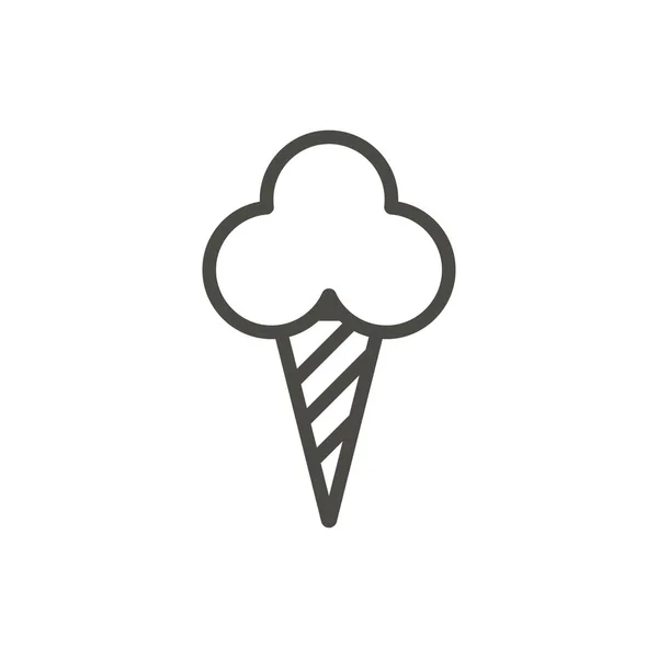 Вектор иконок мороженого. Символ десерта . — стоковое фото