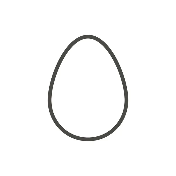 Αυγό εικόνα διάνυσμα. Γραμμή Πάσχα σύμβολο. — Φωτογραφία Αρχείου