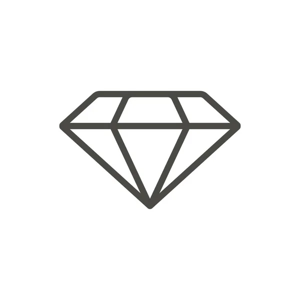 Diamant-Icon-Vektor. Linie brillantes Symbol. — Stockfoto