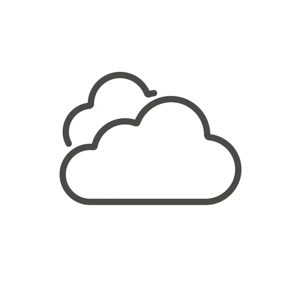 Vetor de ícone de nuvem. Símbolo céu de linha . — Fotografia de Stock