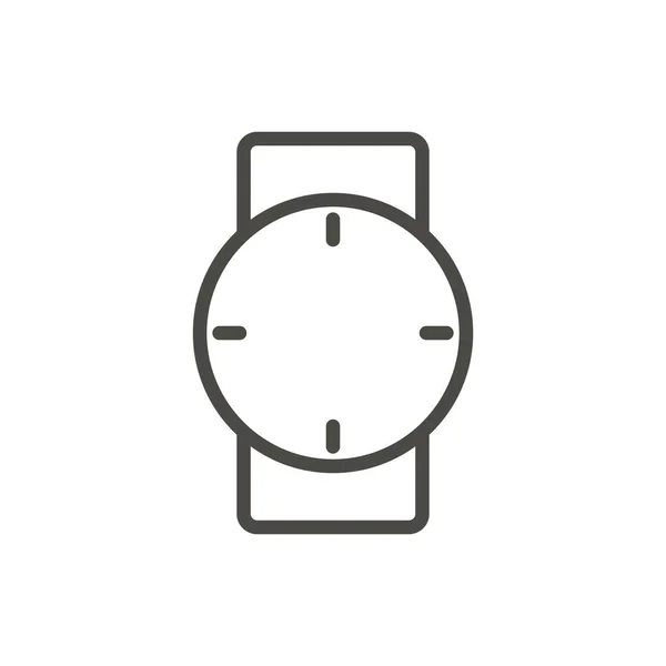 Watch icon vector. Line hand clock symbol. — Stock Photo, Image