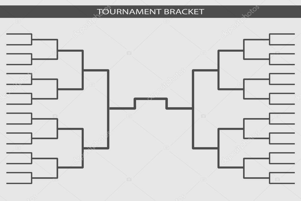 Tournament bracket vector. Championship template.