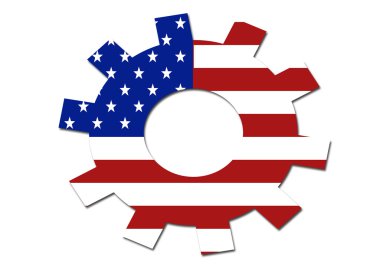 Bize dişli sembolü bayrak