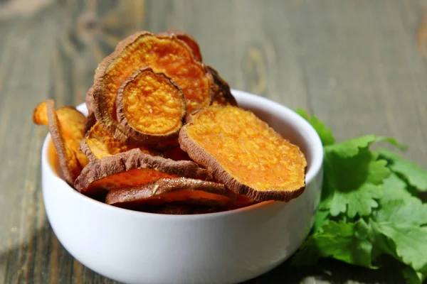 Batatas fritas doces — Fotografia de Stock