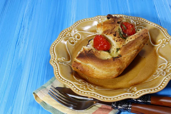 フォカッチャのパンの部分 — ストック写真