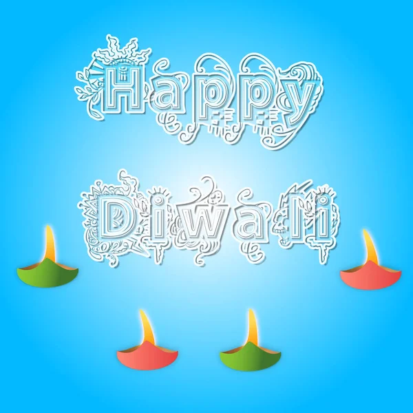 Šťastný Diwali Pozdravy — Stock fotografie