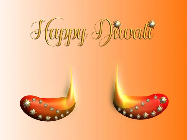 Feliz Diwali Saludos — Foto de Stock