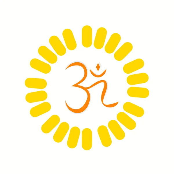시린, 힌두교 종교적인 상징 — 스톡 벡터