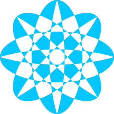 beyaz zemin üzerine mavi logo