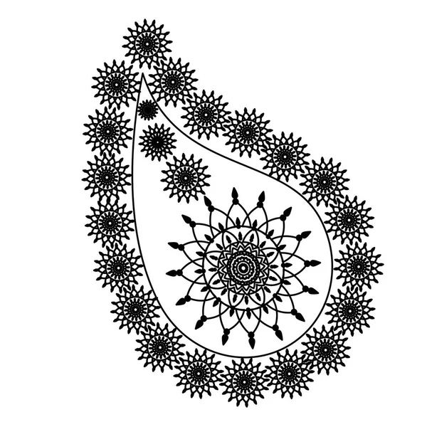 Runda grafiska, geometriska dekorativa, mandalas — Stock vektor