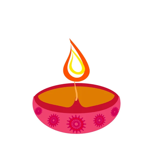 Luzes Diwali felizes — Vetor de Stock